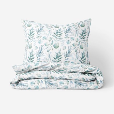 Goldea bavlna povlečení deluxe akvarelové lístky 140x200 70x90 – Hledejceny.cz