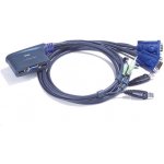 Aten CS-62US DataSwitch elektronický 2:1 (kláv.,VGA,myš,audio) USB – Zbozi.Blesk.cz