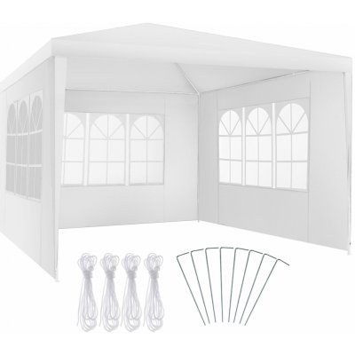 Tectake Baraban 3x3m se 3 bočními stěnami bílá – Zboží Dáma