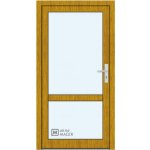 Kömmerling vchodové dveře 76 AD OM 1012 levé zlatý dub sklo čiré 90 x 203 cm – Hledejceny.cz