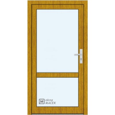 Kömmerling vchodové dveře 76 AD OM 1012 levé zlatý dub sklo čiré 90 x 203 cm – Hledejceny.cz