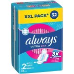 Always Ultra Long vel. 2 hygienické vložky s křidélky 32 ks – Zboží Dáma