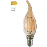 Diolamp LED Filament žárovka Candle Flame Amber CF35 5W/230V/E14/2700K/620Lm/360°/Dim – Hledejceny.cz