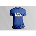 Sandratex dětské bavlněné tričko Tučnáci z Madagaskaru královsky modrá – Sleviste.cz