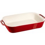 STAUB 40511-148-0 Obdélníkový keramický pekáč červená / 34x24cm / 4.5l / 2.4kg (40511-148-0) – Zbozi.Blesk.cz