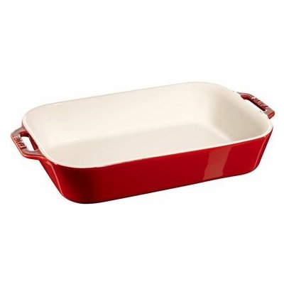 STAUB 40511-148-0 Obdélníkový keramický pekáč červená / 34x24cm / 4.5l / 2.4kg (40511-148-0)