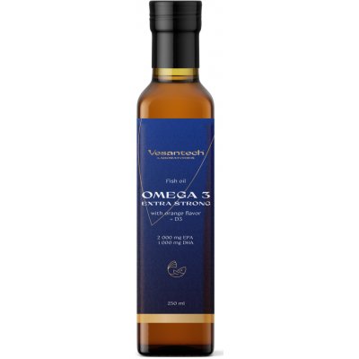 Vesantech Omega 3 Extra Strong rybí olej 250 ml – Hledejceny.cz
