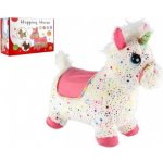 InnoVibe hopsadlo bílý plyšový jednorožec s hvězdičkami a efekty – Zbozi.Blesk.cz