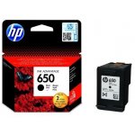 HP 650 originální inkoustová kazeta černá CZ101AE – Zboží Mobilmania
