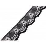 Stoklasa Silonová krajka šíře 40 mm Balení: 1 m, Varianta: 3 černá 3 černá – Hledejceny.cz