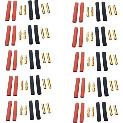 Fusion Konektor zlacený 4.0mm se smrťovacími bužírkami 10 párů – Zboží Dáma