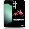 Pouzdro a kryt na mobilní telefon Samsung Picasee Ultimate Case Samsung Galaxy S23 FE Flamingos couple