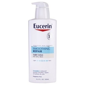 Eucerin Smoothing Repair lehké tělové mléko pro suchou pokožku (Ceramide-3 Enhanced Formula Smoothes, Repairs & Hydrates Dry Skin) 500 ml