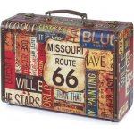 Sibel Route 66 Vintage kufrík 40x27x15,5 cm – Zbozi.Blesk.cz