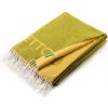 Deka United Colors of Benetton Zeleno žlutá deka 60% bavlna 40% akrylová tkanina 140x190