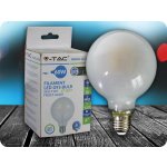 V-TAC E 27 LED FILAMENT FROST COVER žárovka 7W, G95 Studená bílá – Hledejceny.cz