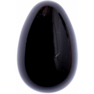 Nefertitis Achát černý vajíčko bytová dekorace NF36319 - cca 3 cm