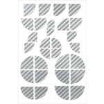 Samolepka s emblémem kompatibilní s logem BMW, sada samolepek s černými lesklými rohy emblémů, | Zboží Auto