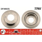 Brzdový kotouč TRW DF4903S