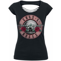Guns N Roses Pink Bullet černá dámská trička - Nejlepší Ceny.cz