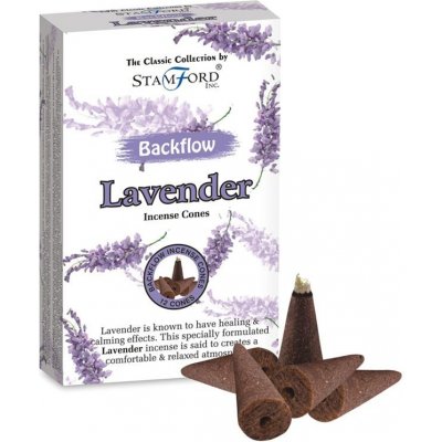 Stamford Vonné kužely Tekoucí dým Lavender 12 ks – Zboží Dáma