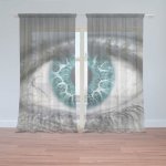 Sablio Záclony Modré oko: 2ks 150x250cm – Hledejceny.cz