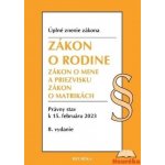 Zákon o rodine. Úzz, 8. vydanie, 2/2023 – Hledejceny.cz