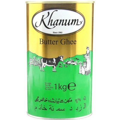 Khanum Olej Ghí Pravé přepuštěné Máslo Ghí 1 kg – Zboží Mobilmania