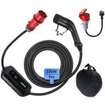 IMMAX cestovní nabíjecí stanice pro elektromobily NSE002 22kW 3fázová 16A IEC 62196 Typ 2 CEE na Schuko 1 fáze – Hledejceny.cz