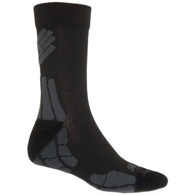 Sensor ponožky HIKING Merino Wool černá/šedá – Zboží Mobilmania