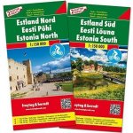 cyklomapa Estonia Estonsko 1:150 t. set 2 mapy – Zboží Mobilmania