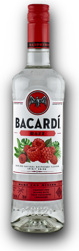 Bacardí Razz Raspberry 27% 0,7 l (holá láhev)