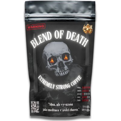Buddhovy listy Blend of Death Coffee Espresso zrnková 150 g – Hledejceny.cz