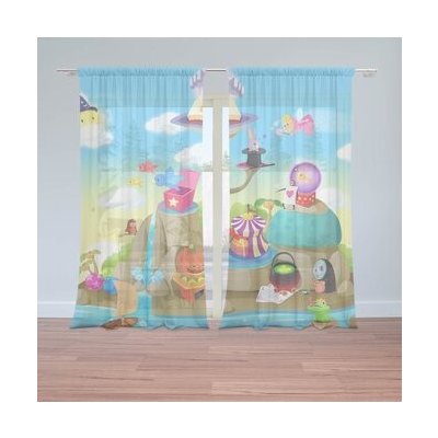 Sablio Záclony Pohádkový svět: 2ks 150x250cm – Hledejceny.cz