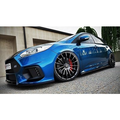 Maxton Design difuzory pod boční prahy pro Ford Focus ST Mk3 Facelift, černý lesklý plast ABS – Zboží Mobilmania