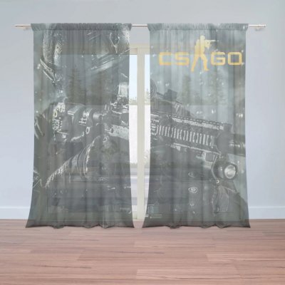 Sablio Záclony CS:GO Voják 1: 2ks 150x250cm – Hledejceny.cz