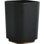 MSV kelímek na zubní kartáčky KAMLA černý plast bambus 143276 – Zboží Dáma