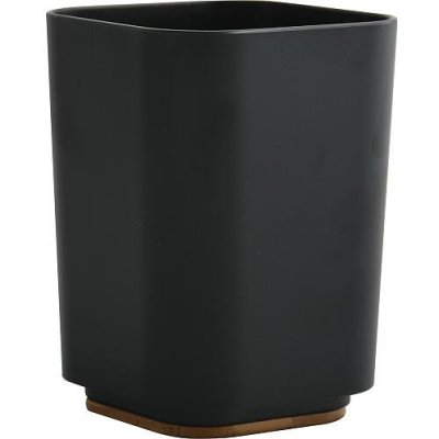 MSV kelímek na zubní kartáčky KAMLA černý plast bambus 143276 – Zboží Dáma