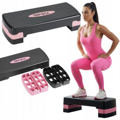 STEP NA CVIČENÍ FITNESS AEROBIKU SCHŮDEK PLOŠINA 3-ÚROVNĚ VYSOKÝ GYMTEK – Zboží Mobilmania