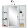 Koupelnový nábytek Jokey LATINA Zrcadlová skříňka (galerka) - bílá