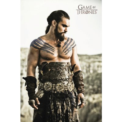 Umělecký tisk Hra o Trůny - Khal Drogo, (26.7 x 40 cm) – Zboží Mobilmania