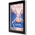 A-Z Reklama CZ Venkovní uzamykatelná plakátová vitrína Premium Slim s černým rámem na plakát formátu A2 – Sleviste.cz