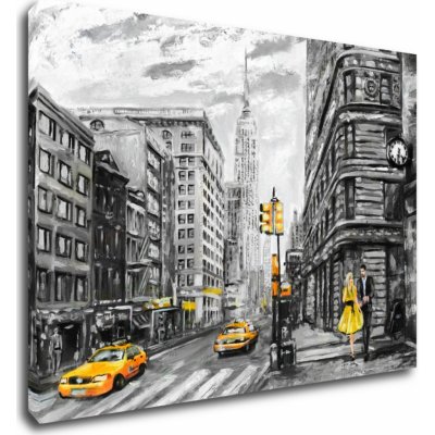 Impresi Obraz New York žluté detaily - 70 x 50 cm – Zboží Mobilmania