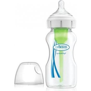 Dr. Brown´s kojenecká láhev širokohrdlá Options transparentní 270 ml