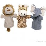 Goki maňásek na ruku lev slon a žirafa – Zboží Dáma