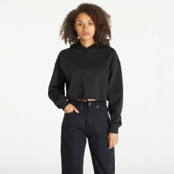Calvin Klein Jeans mikina dámská černá s kapucí s potiskem