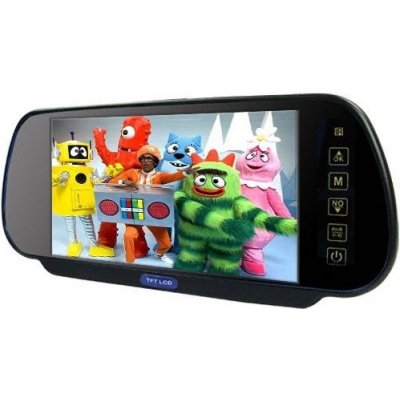 LCD do auta ve zpětném zrcátku 7 palců - velmi tenké - 4 PIN | Zboží Auto