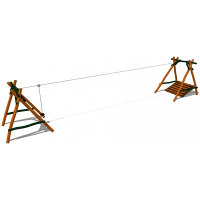 Playground System Lanová dráha (lanovka A) z akátu Větrník – Zboží Mobilmania