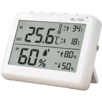 Verk 09237 LCD meteorologická stanice s teploměrem, sondou a vlhkoměrem, bílá – Hledejceny.cz