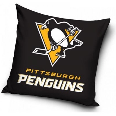 TipTrade Velurový Polštář NHL Pittsburgh Penguins 40x40 – Zboží Mobilmania